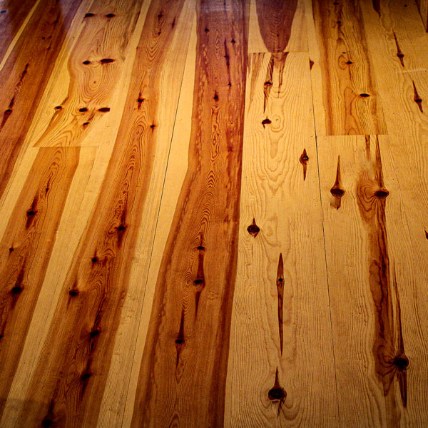 red pine flooring